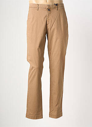 Pantalon chino stretch taille normale marron PIERRE CARDIN homme
