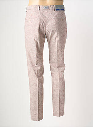 Pantalon chino fermeture zippée sous rabat avec crochet taille normale rose PIERRE CARDIN homme