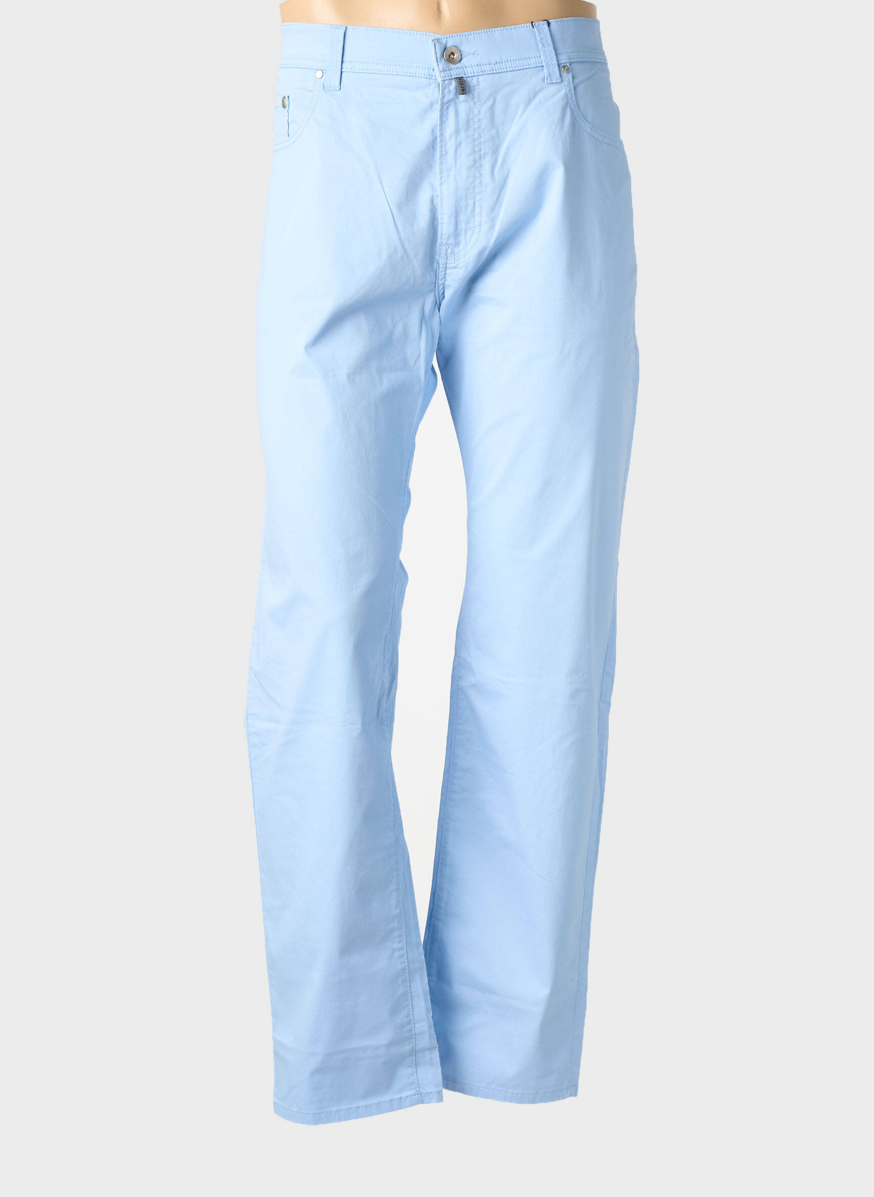 Pantalon droit stretch taille normale bleu PIERRE CARDIN homme