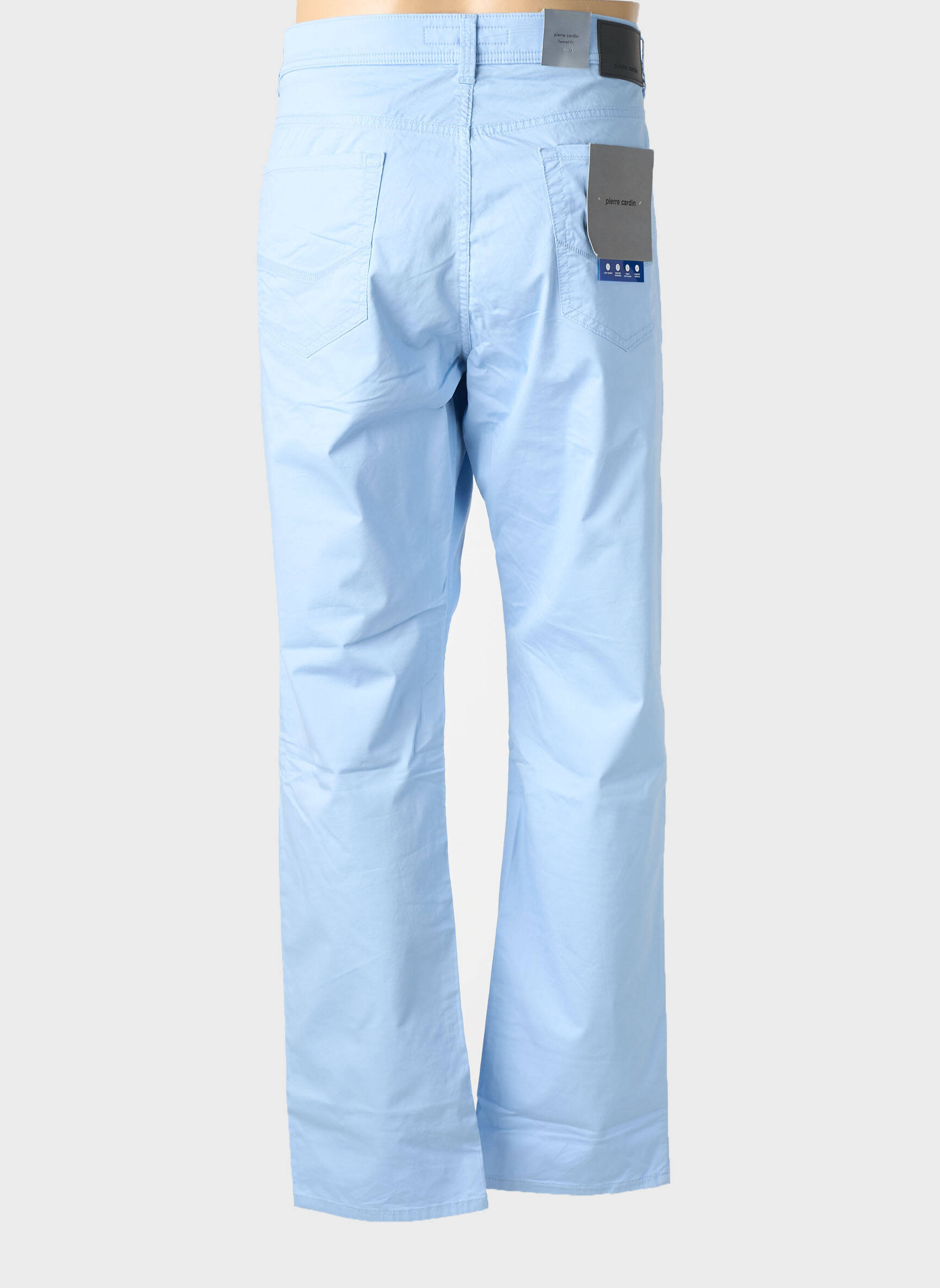 Pantalon droit stretch taille normale bleu PIERRE CARDIN homme