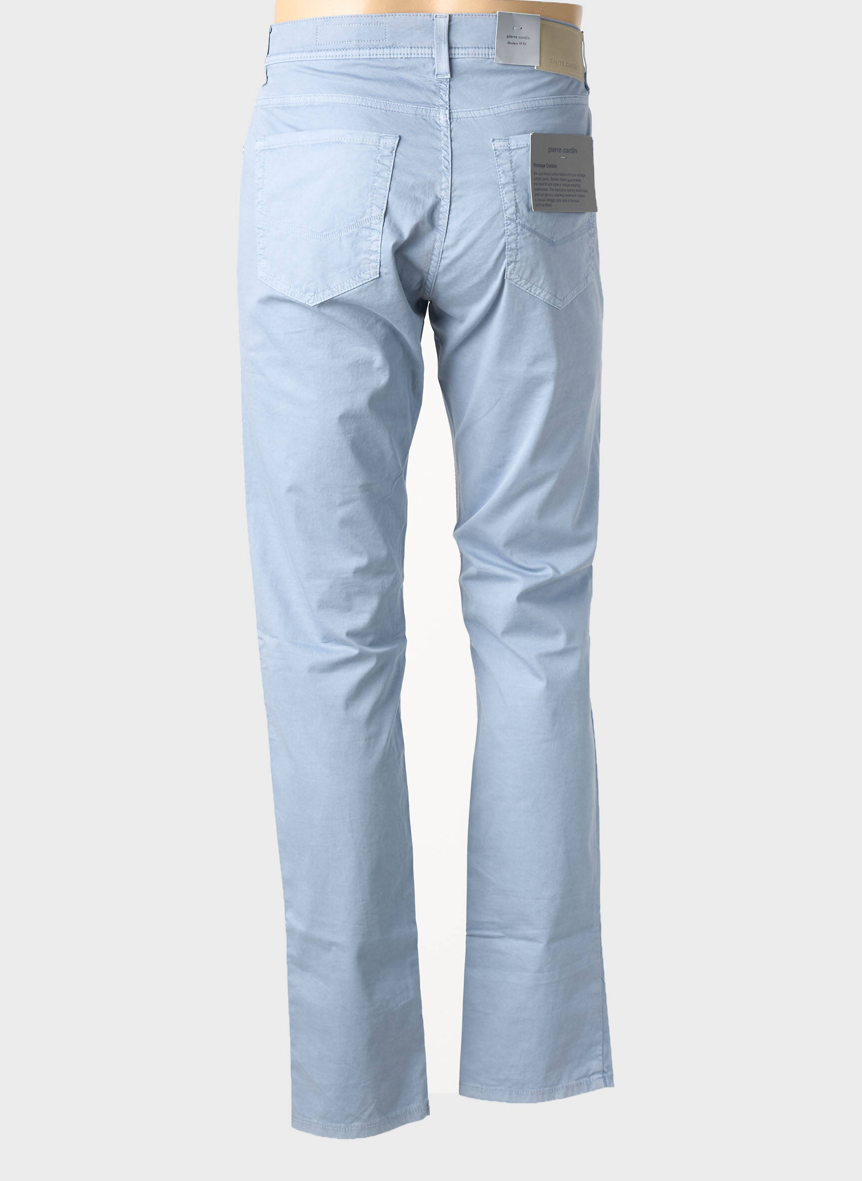 Pantalon droit stretch taille normale bleu PIERRE CARDIN homme