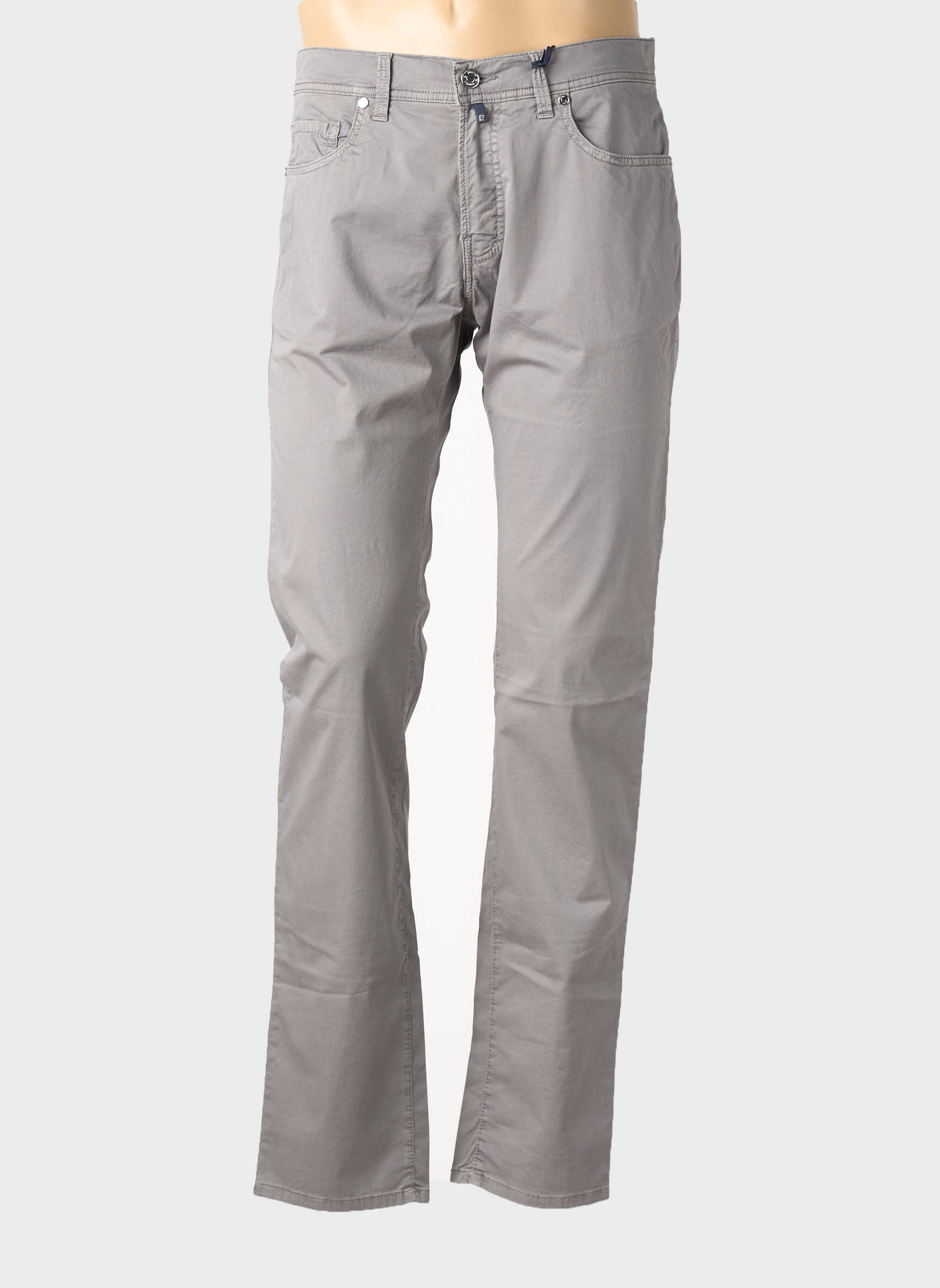 Pantalon droit stretch taille normale gris PIERRE CARDIN homme
