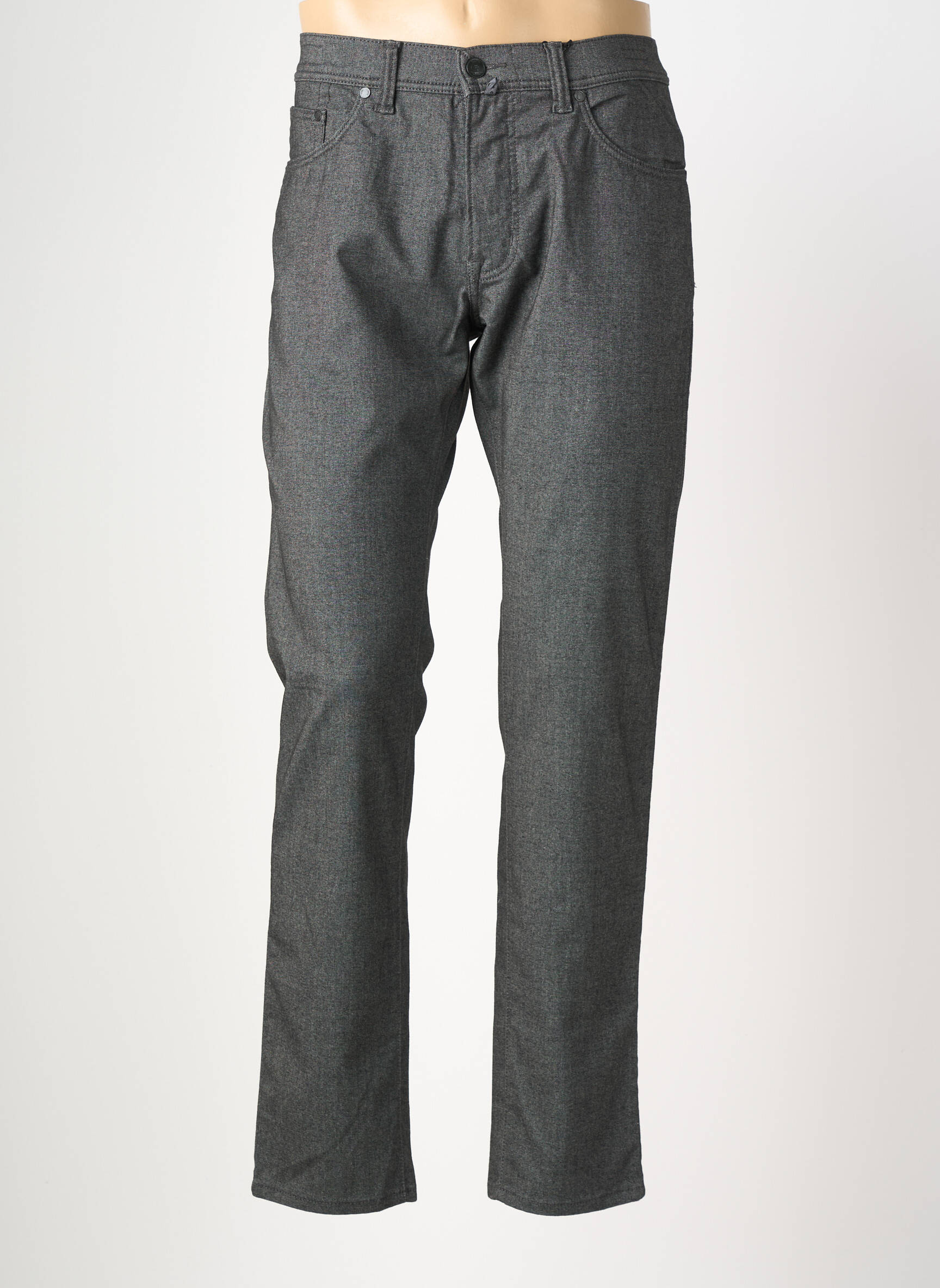 Pantalon droit stretch taille normale gris PIERRE CARDIN homme