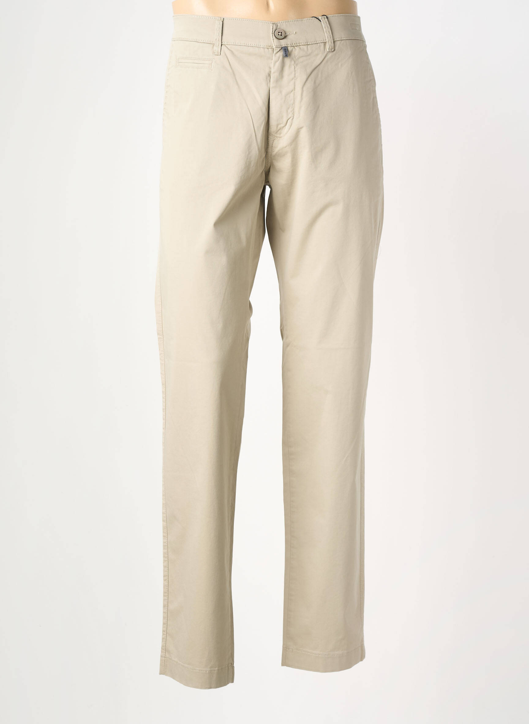 Pantalon chino stretch taille normale beige PIERRE CARDIN homme