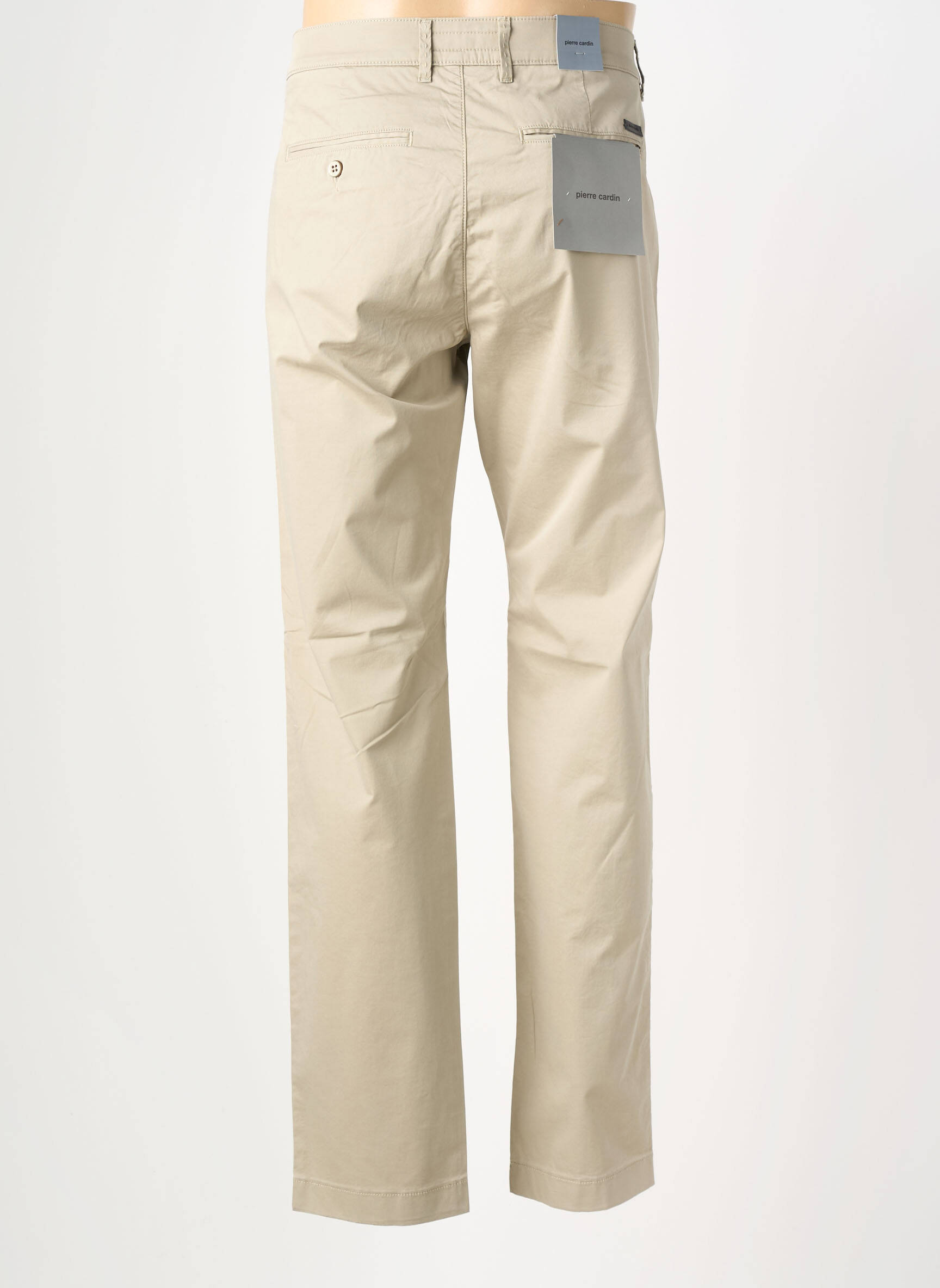 Pantalon chino stretch taille normale beige PIERRE CARDIN homme