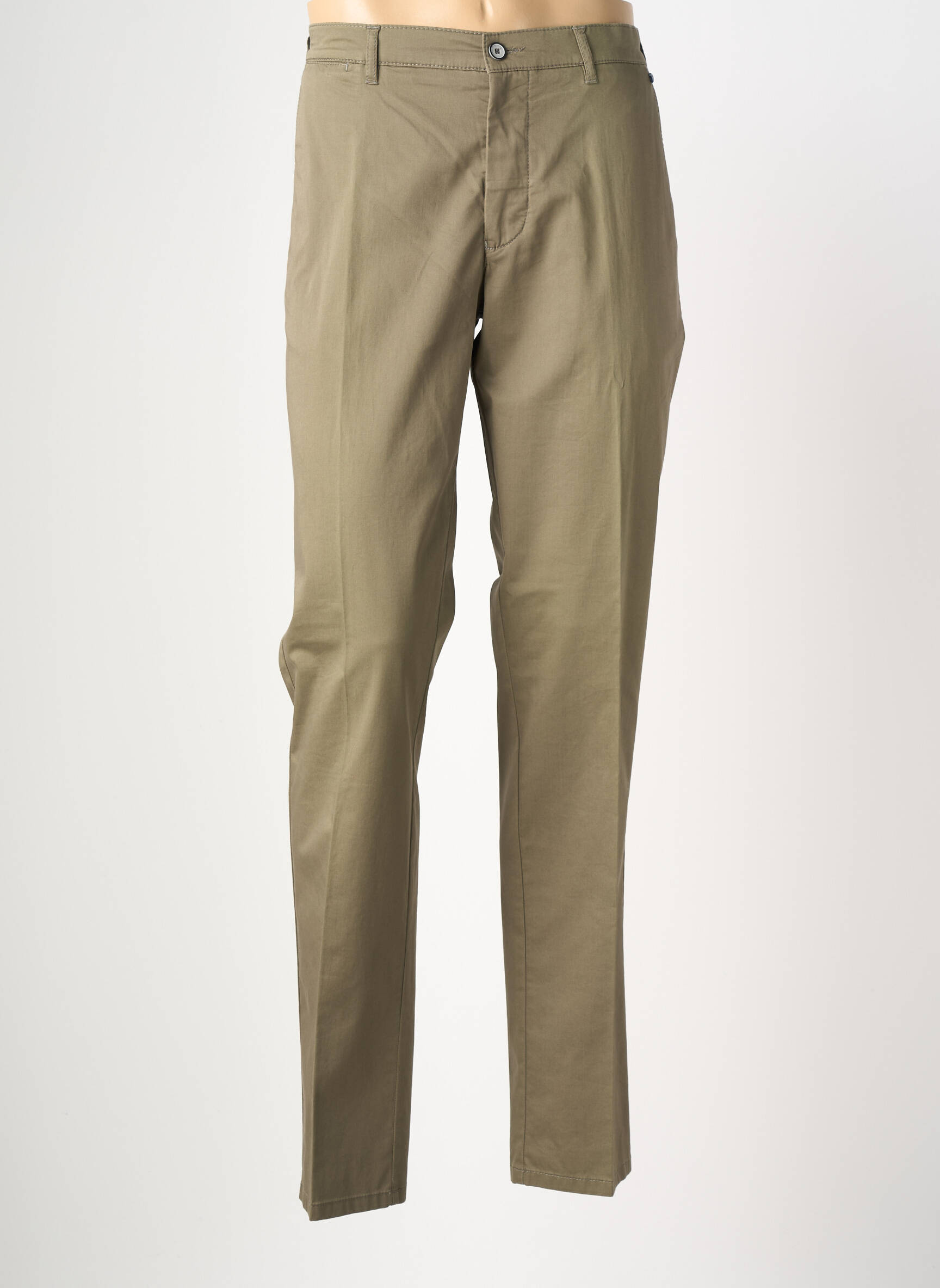 Pantalon chino stretch taille normale vert BRÜHL homme