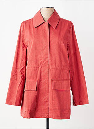 Trench tissage popeline sans capuche orange YERSE femme