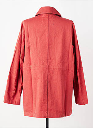 Trench tissage popeline sans capuche orange YERSE femme