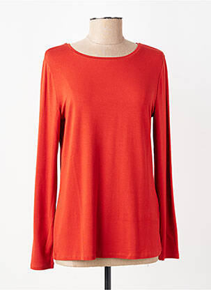 T-shirt manches longues manches longues orange MARIA BELLENTANI femme