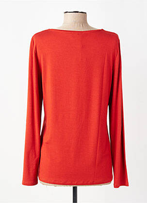 T-shirt manches longues manches longues orange MARIA BELLENTANI femme
