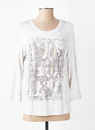 T-shirt manches 3/4 manches 3/4 gris RABE femme