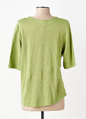 T-shirt col v manches courtes vert YERSE femme