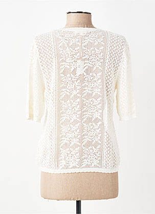 Gilet manches courtes resserrée sur le bas beige YERSE femme