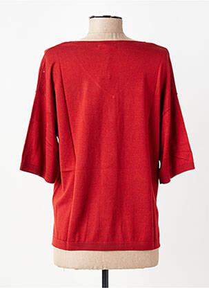 Pull coupe droite manches courtes orange YERSE femme