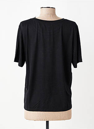 T-shirt coupe droite manches courtes noir YERSE femme