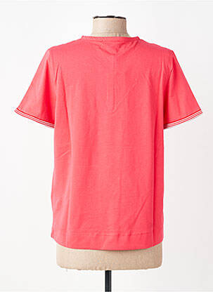 T-shirt stretch manches courtes rouge MARIA BELLENTANI femme