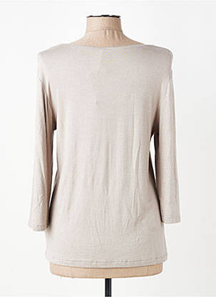 T-shirt manches 3/4 manches 3/4 marron BARBARA LEBEK femme