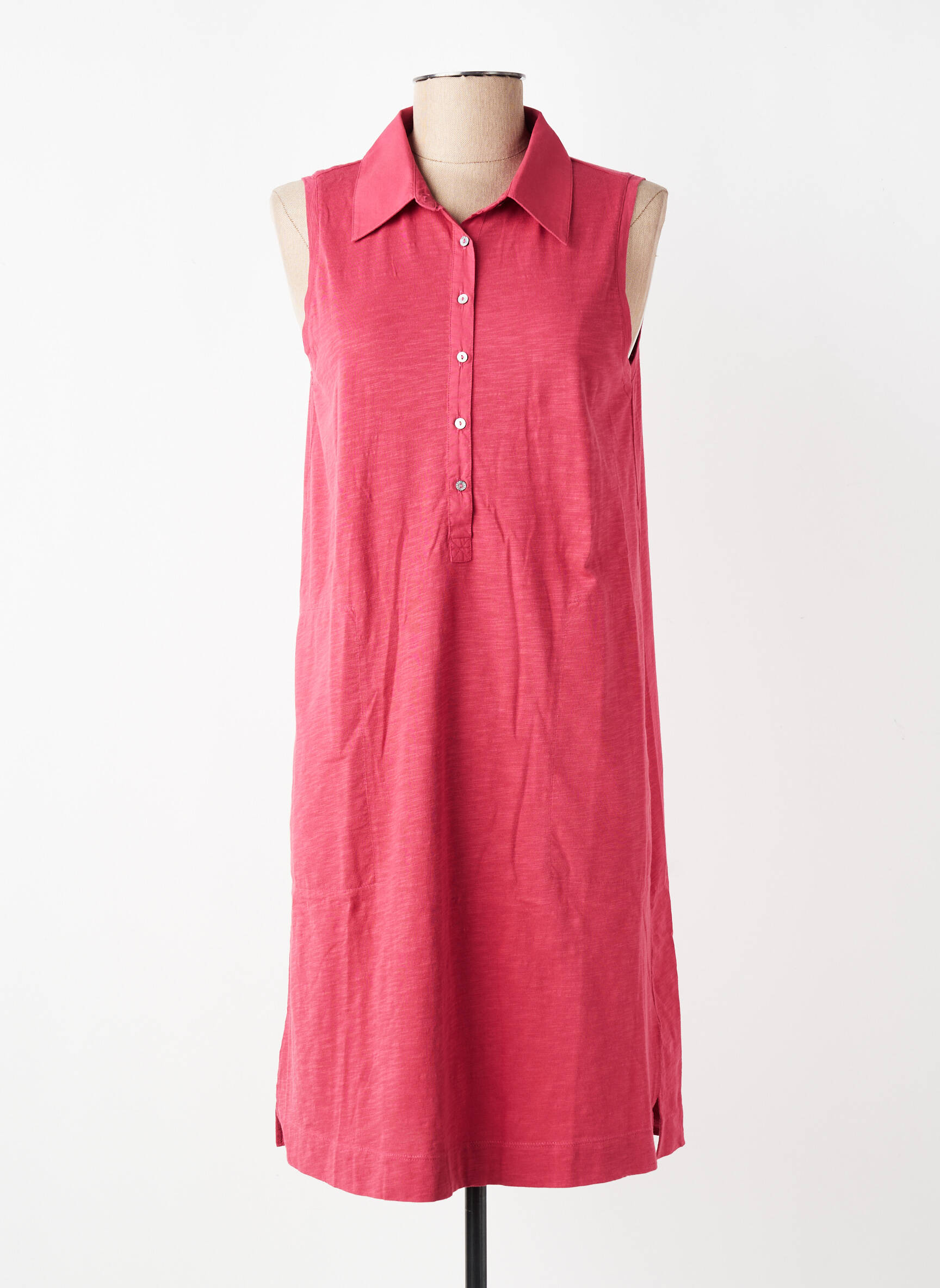 Robe mi-longue sans manche sans manche rose YERSE femme