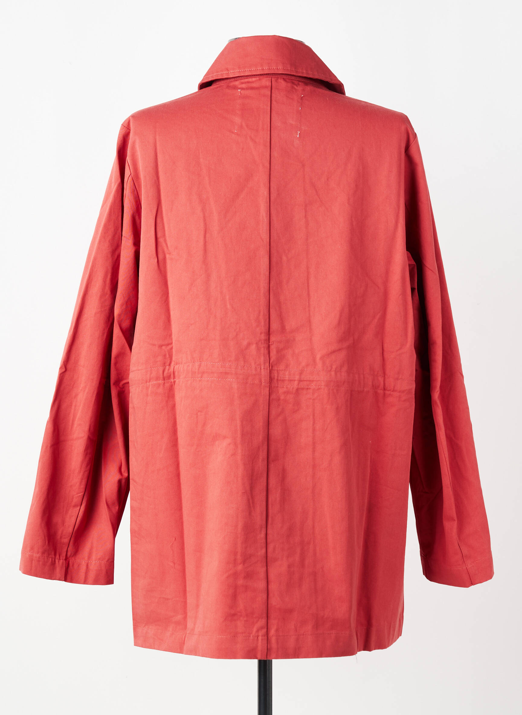 Trench tissage popeline sans capuche orange YERSE femme