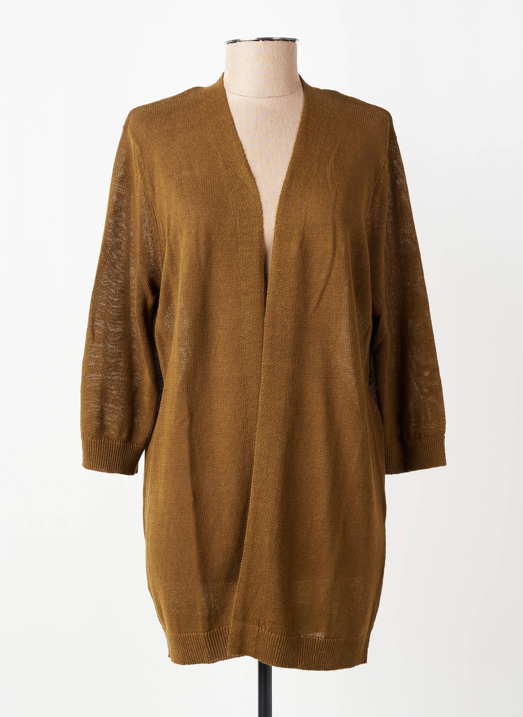 Gilet manches longues manches 3/4 vert YERSE femme