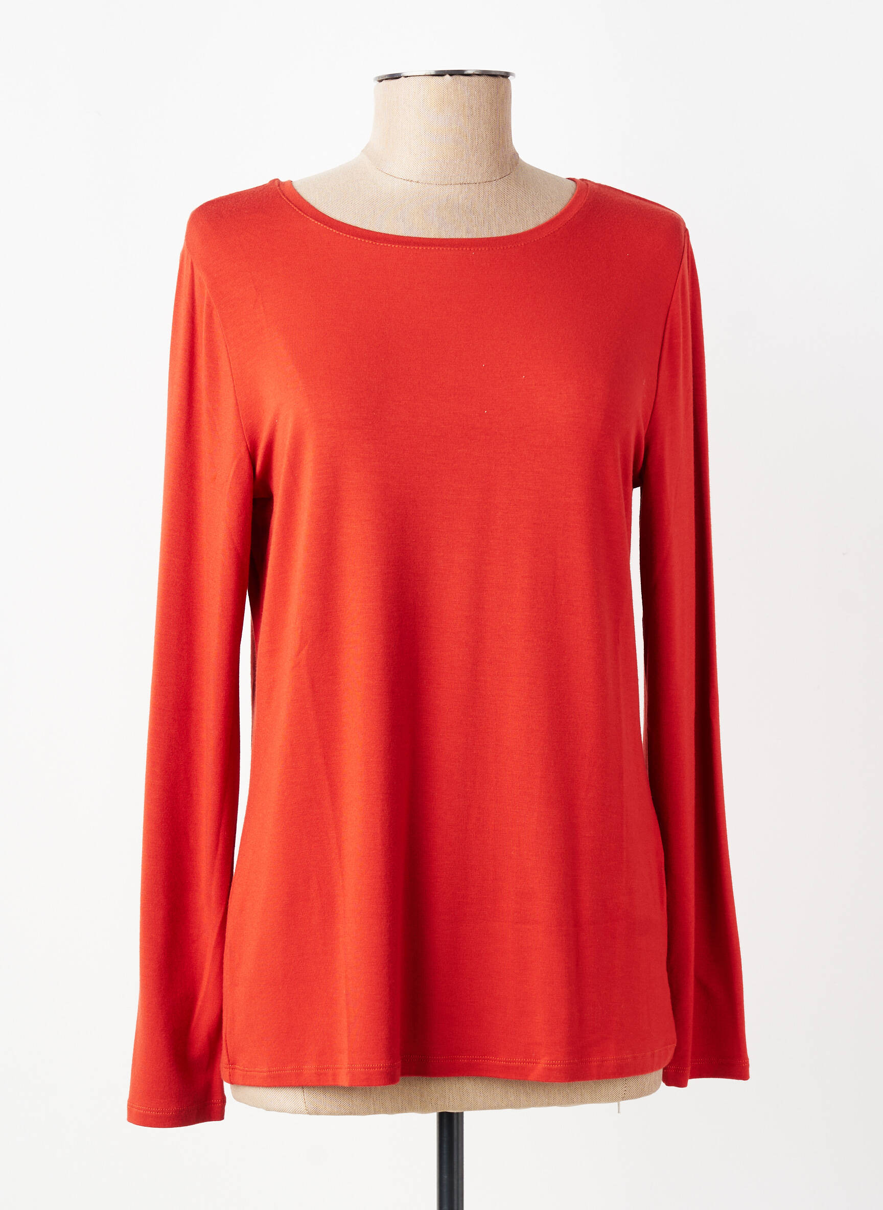 T-shirt manches longues manches longues orange MARIA BELLENTANI femme
