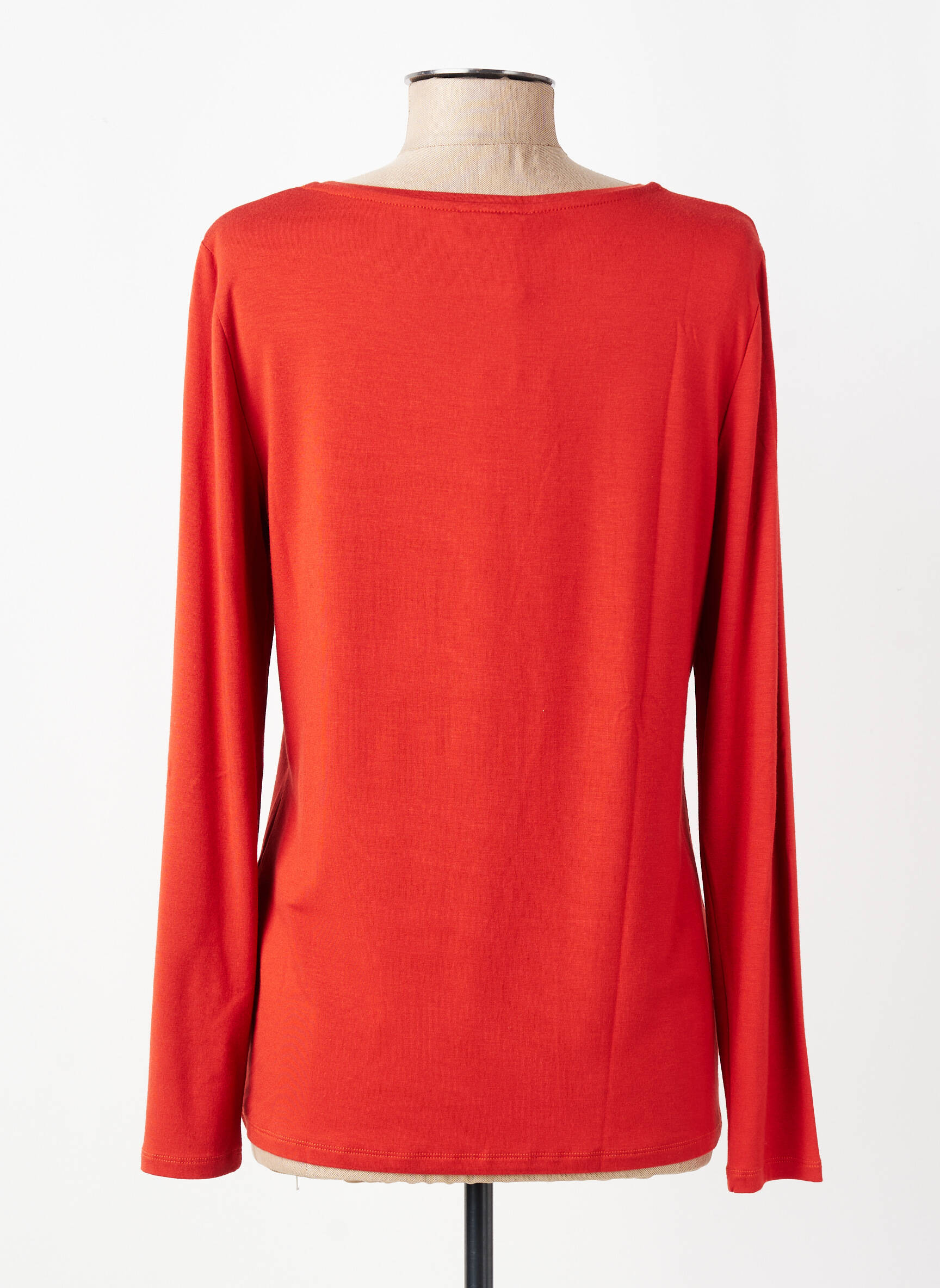 T-shirt manches longues manches longues orange MARIA BELLENTANI femme