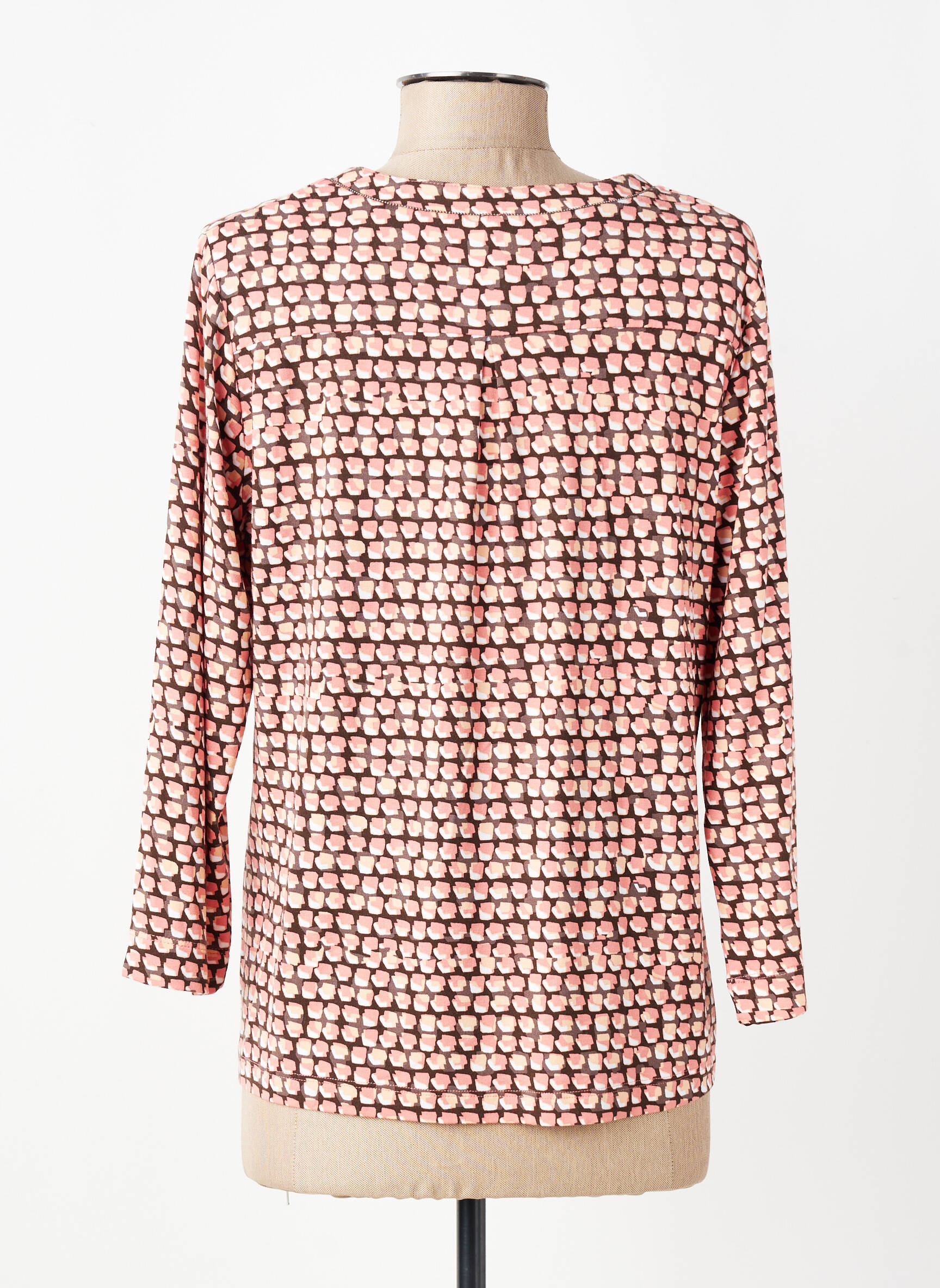 T-shirt manches 3/4 manches 3/4 rose RABE femme