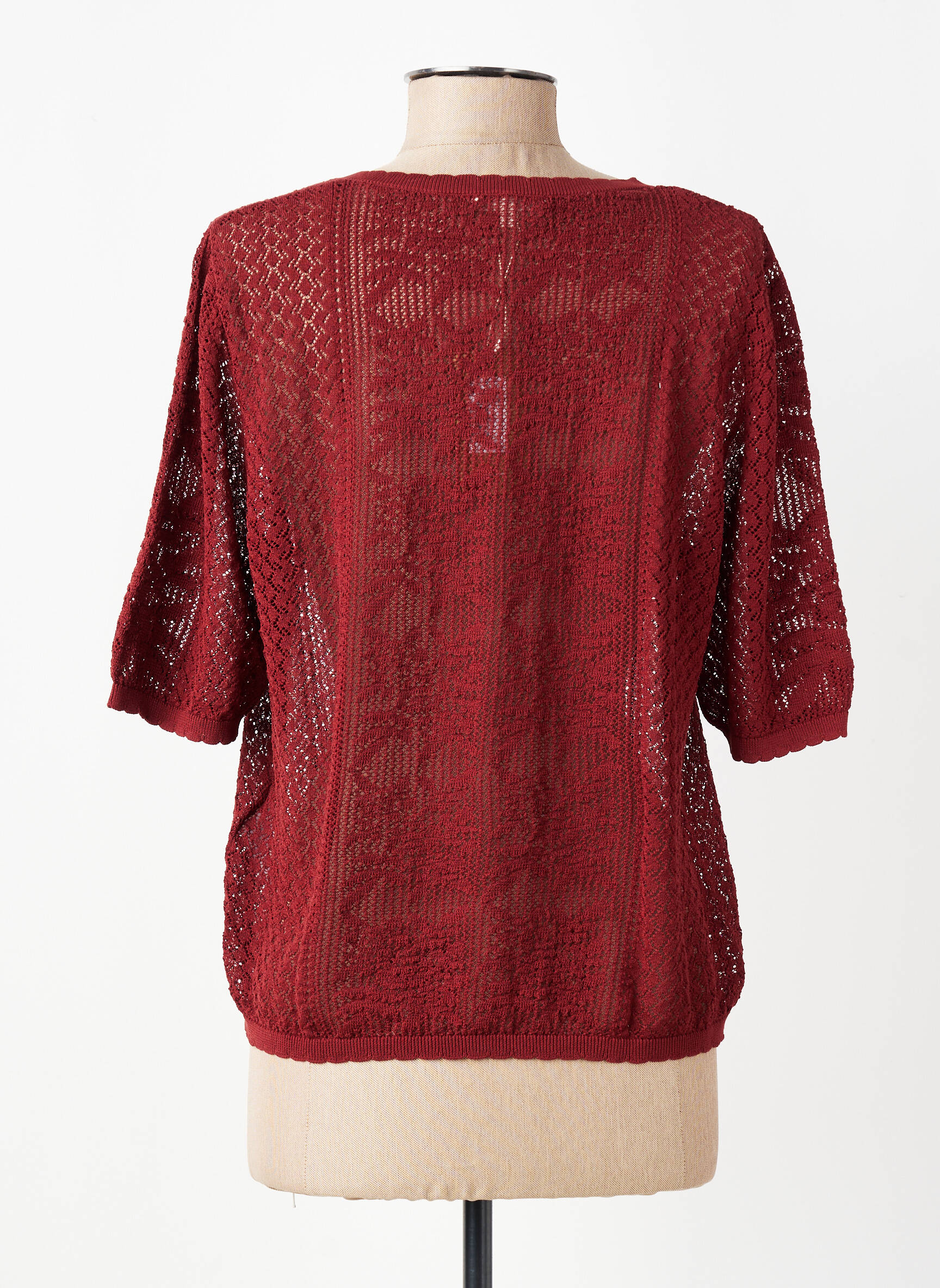 Gilet manches courtes fermeture boutonnée sur le devant orange YERSE femme