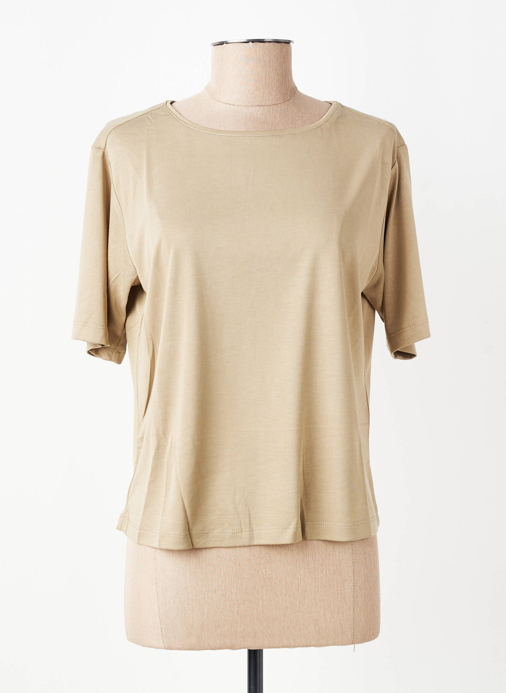 T-shirt stretch manches courtes vert YERSE femme