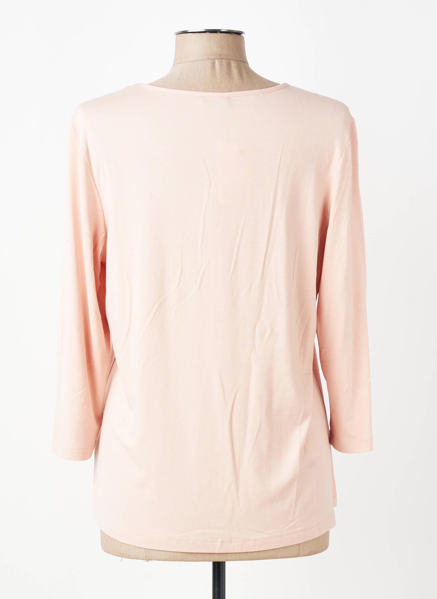 T-shirt manches 3/4 manches 3/4 rose BARBARA LEBEK femme