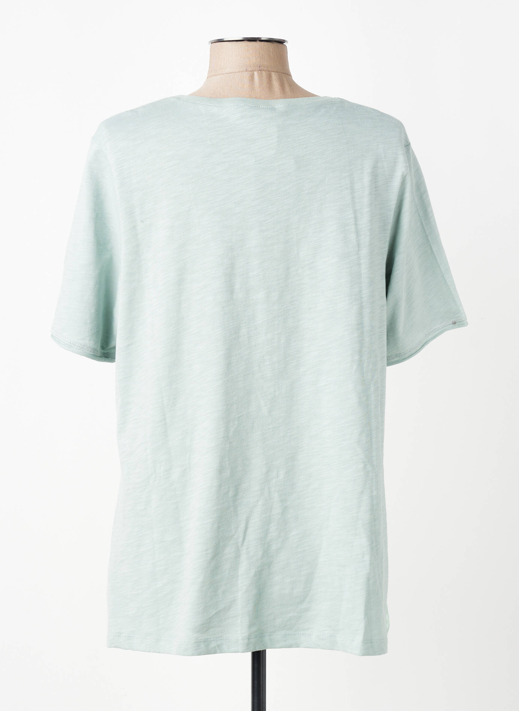 T-shirt imprimé fantaisie manches courtes vert BARBARA LEBEK femme