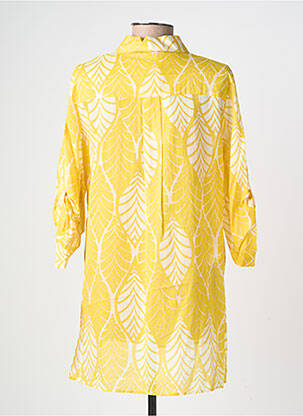 Tunique manches longues légère et transparente jaune DIANA GALLESI femme