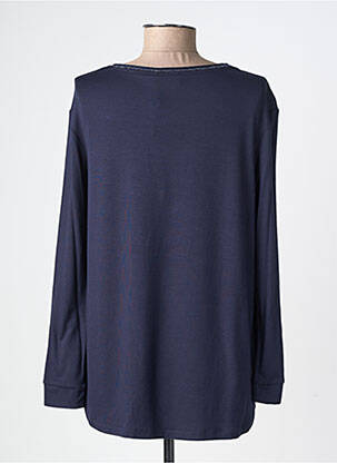 T-shirt manches longues manches longues bleu MARIA BELLENTANI femme