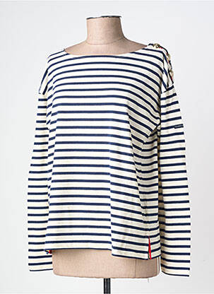 T-shirt manches longues manches longues bleu LE PETIT BAIGNEUR femme