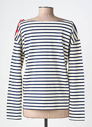 T-shirt manches longues manches longues bleu LE PETIT BAIGNEUR femme