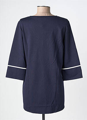 T-shirt manches 3/4 manches 3/4 bleu MARIA BELLENTANI femme