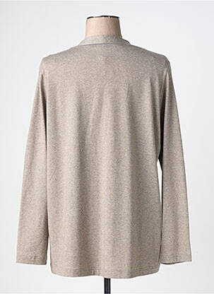 Gilet manches longues stretch marron RABE femme