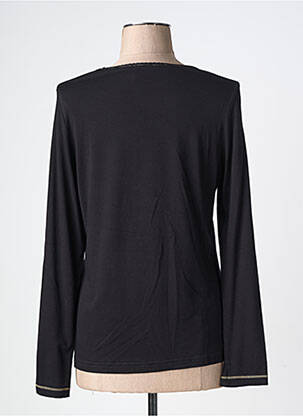 T-shirt manches longues manches longues noir PAUSE CAFE femme