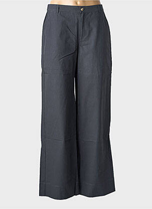 Pantalon large tissage popeline taille normale gris YERSE femme