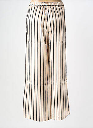 Pantalon large tissage popeline taille normale beige YERSE femme