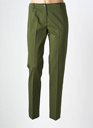Pantalon slim taille élastique taille normale vert MARIA BELLENTANI femme