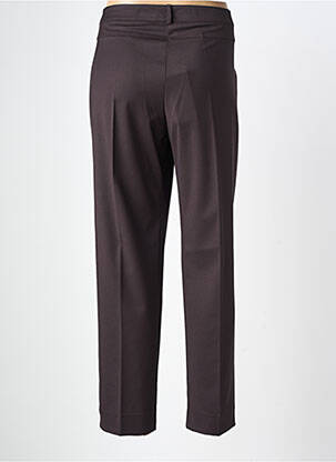 Pantalon droit tissage crêpe taille normale noir MARIA BELLENTANI femme