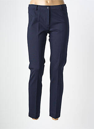 Pantalon slim stretch taille normale bleu MARIA BELLENTANI femme