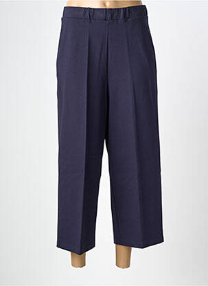 Pantalon 7/8 stretch taille normale bleu MARIA BELLENTANI femme