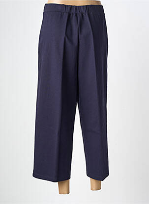 Pantalon 7/8 stretch taille normale bleu MARIA BELLENTANI femme