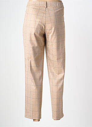 Pantalon 7/8 taille à pinces taille normale beige MARIA BELLENTANI femme