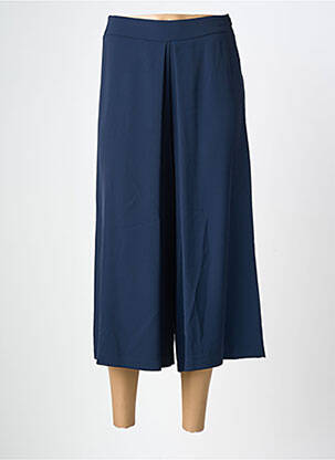 Pantacourt taille élastique taille normale bleu MARIA BELLENTANI femme