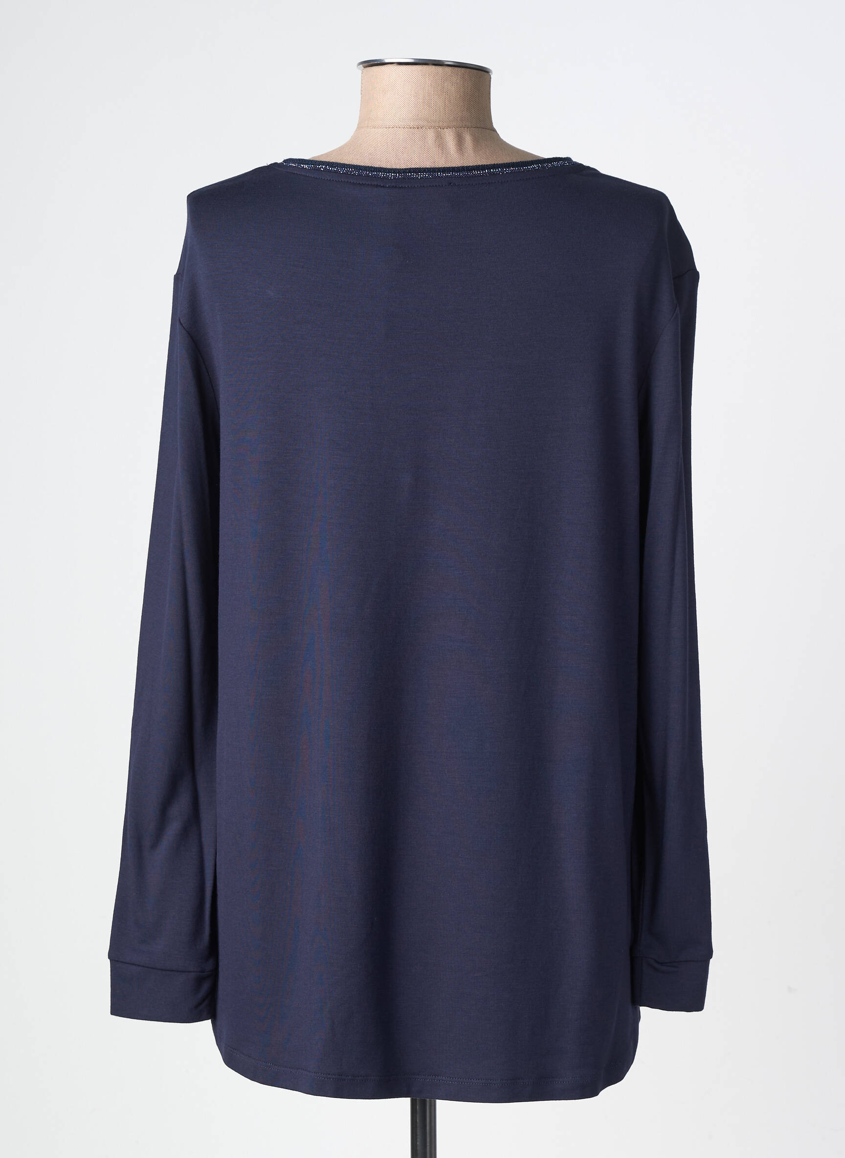 T-shirt manches longues manches longues bleu MARIA BELLENTANI femme