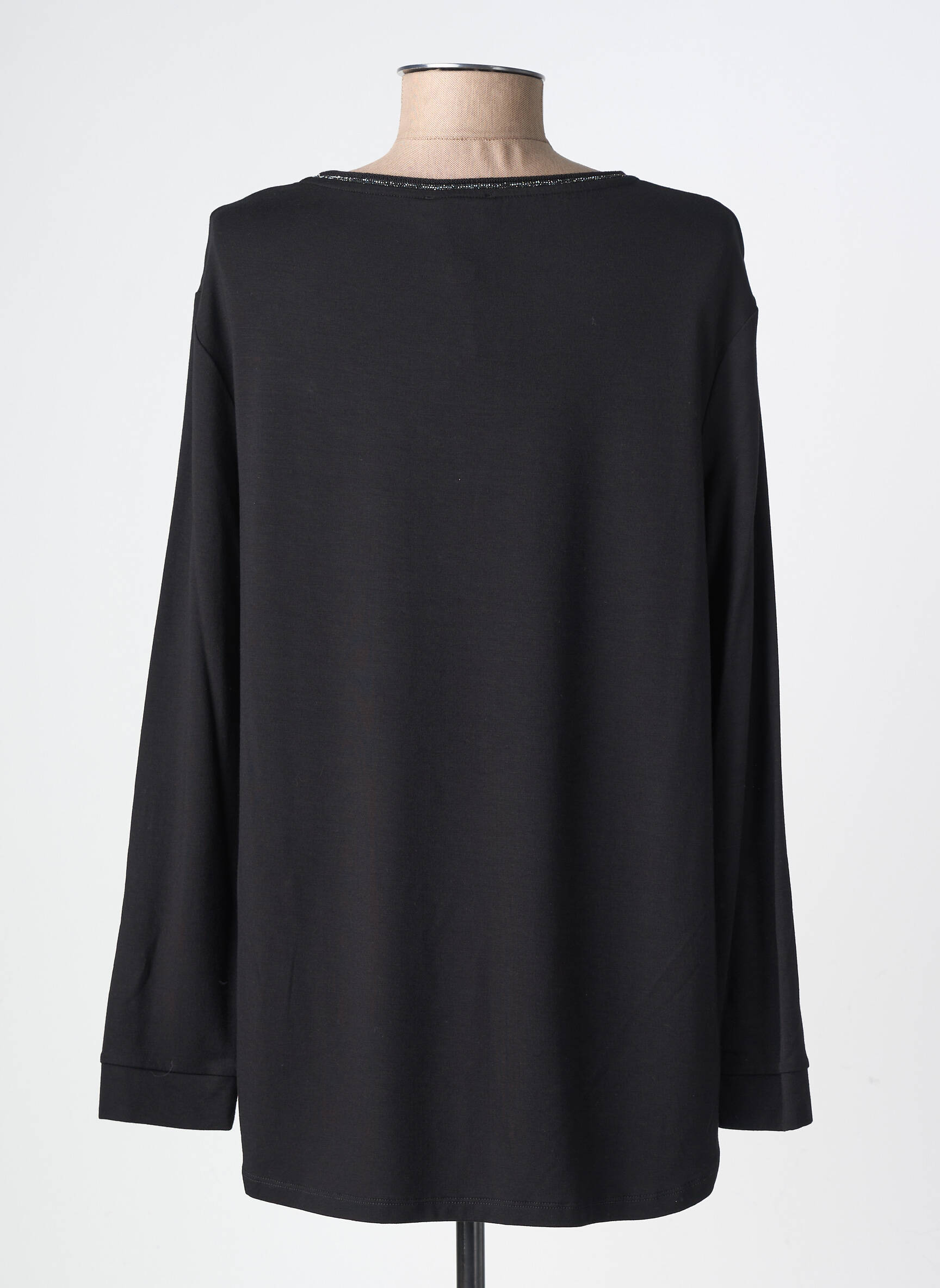 T-shirt manches longues manches longues noir MARIA BELLENTANI femme