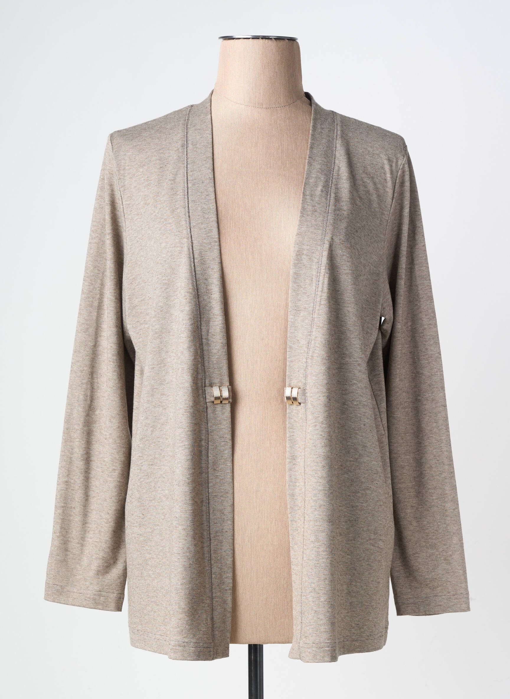 Gilet manches longues stretch marron RABE femme